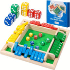 Shut The Box – Holzbrett-Würfelspiel