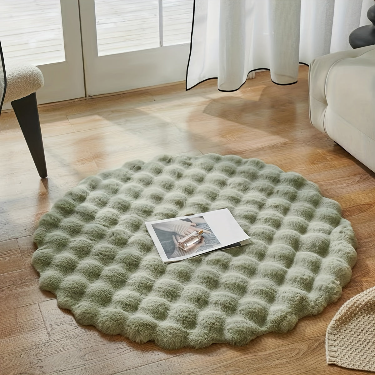 Eleganter Rundteppich Für Stilvolle Räume | Modernes Design & Gemütlichkeit