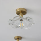 Blütenförmige LED-Deckenleuchte | Glas- & Metallkonstruktion | Florale Deckenlampe für Wohn- und Essbereiche | Schmid