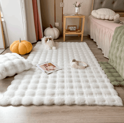 Plush Fashion Bubble Flower Teppich | Stilvoll & Komfortabel Für Zuhause