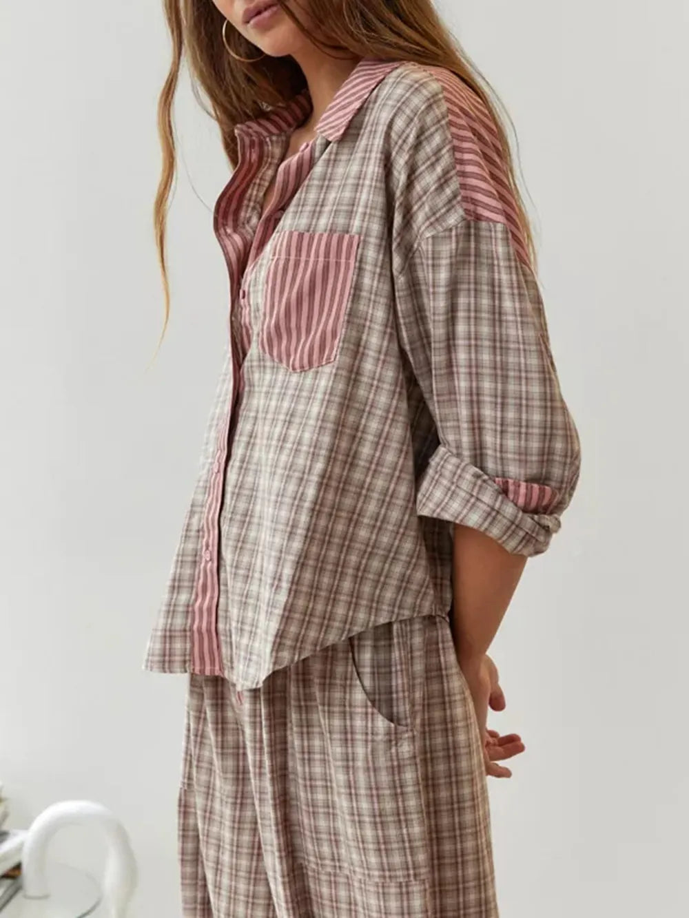 Viktoria Luxus 2‑Teiliges Pyjama‑Set | Weiche Baumwoll‑Komfort‑Schlafmode
