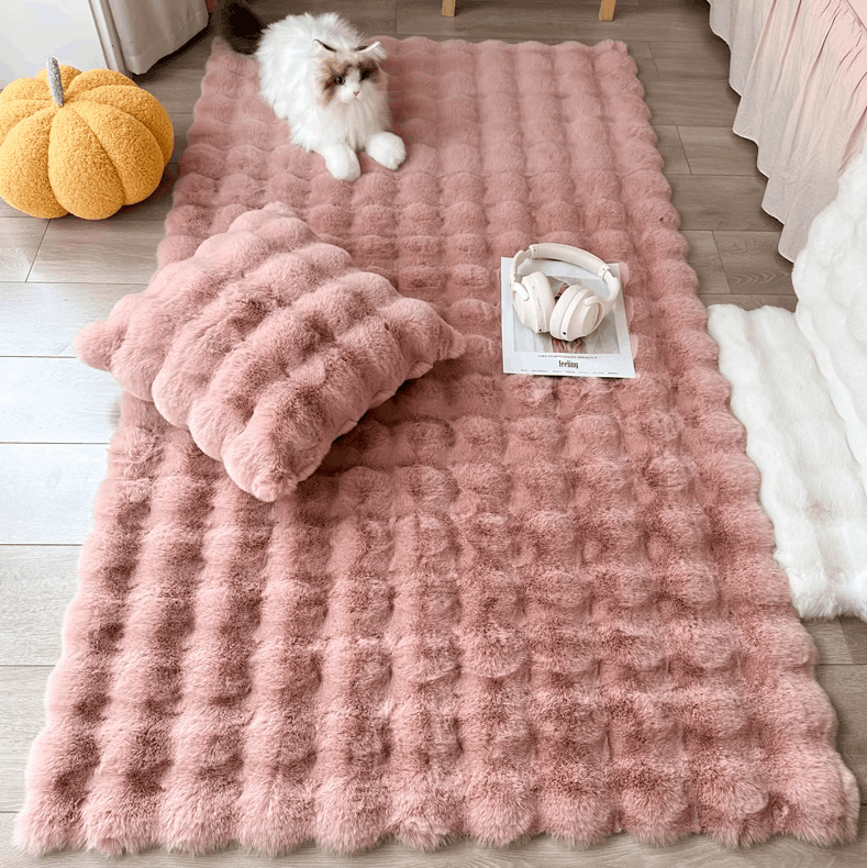 Plush Fashion Bubble Flower Teppich | Stilvoll & Komfortabel Für Zuhause