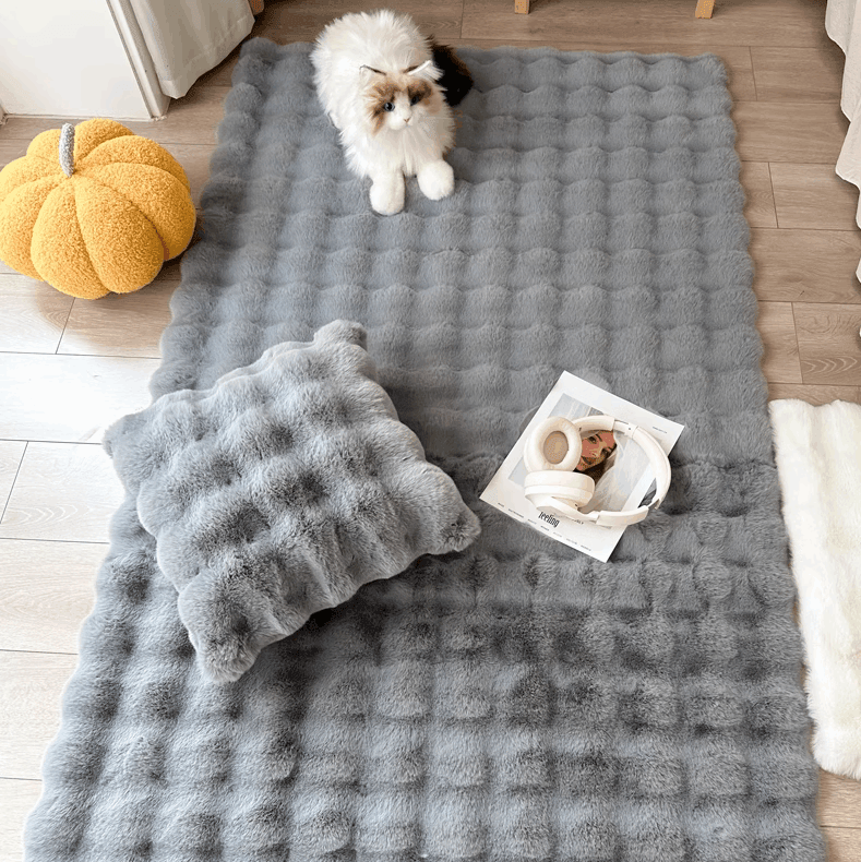 Plush Fashion Bubble Flower Teppich | Stilvoll & Komfortabel Für Zuhause