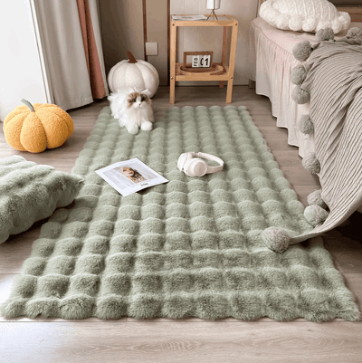 Plush Fashion Bubble Flower Teppich | Stilvoll & Komfortabel Für Zuhause