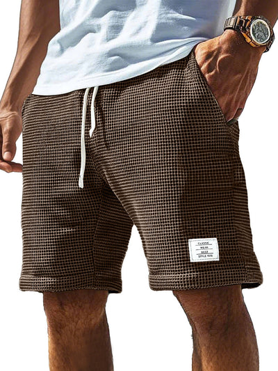 Komfortable Shorts mit Waffel-Logo und Kordelzug für Herren