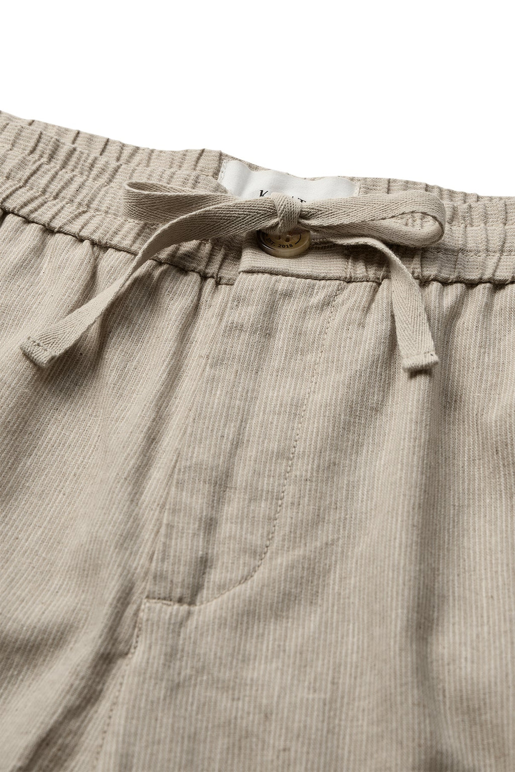 Kantt Hør‑Baumwollhose Calko mit Elastikbund und Taschen