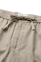 Kantt Hør‑Baumwollhose Calko mit Elastikbund und Taschen