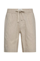 Kantt Hør‑Baumwoll‑Shorts Calko mit Elastikbund und Taschen