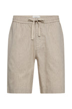 Kantt Hør‑Baumwoll‑Shorts Calko mit Elastikbund und Taschen