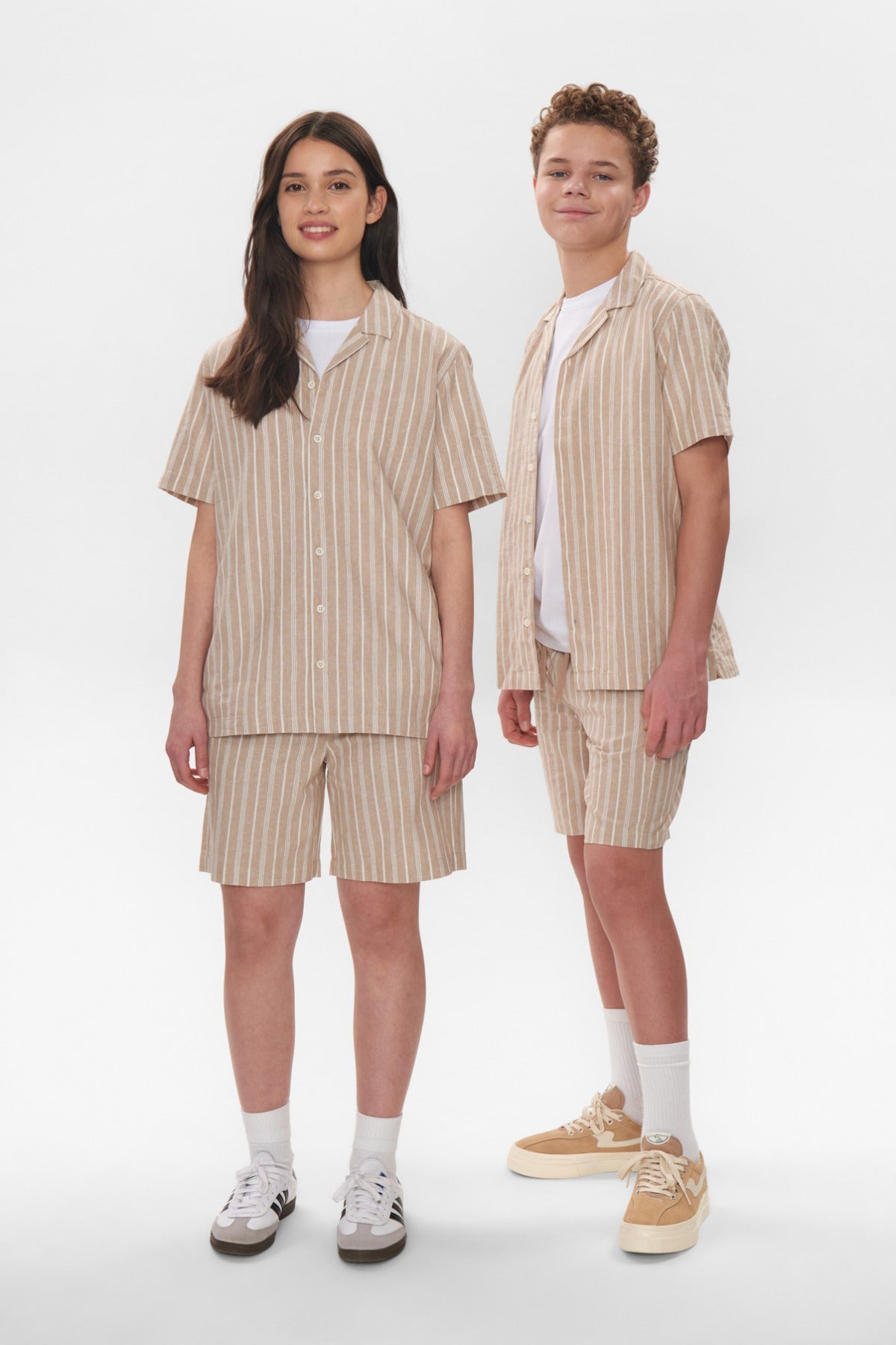 Mono Hør‑Shorts IZZY aus Leinen und Baumwolle mit Elastikbund