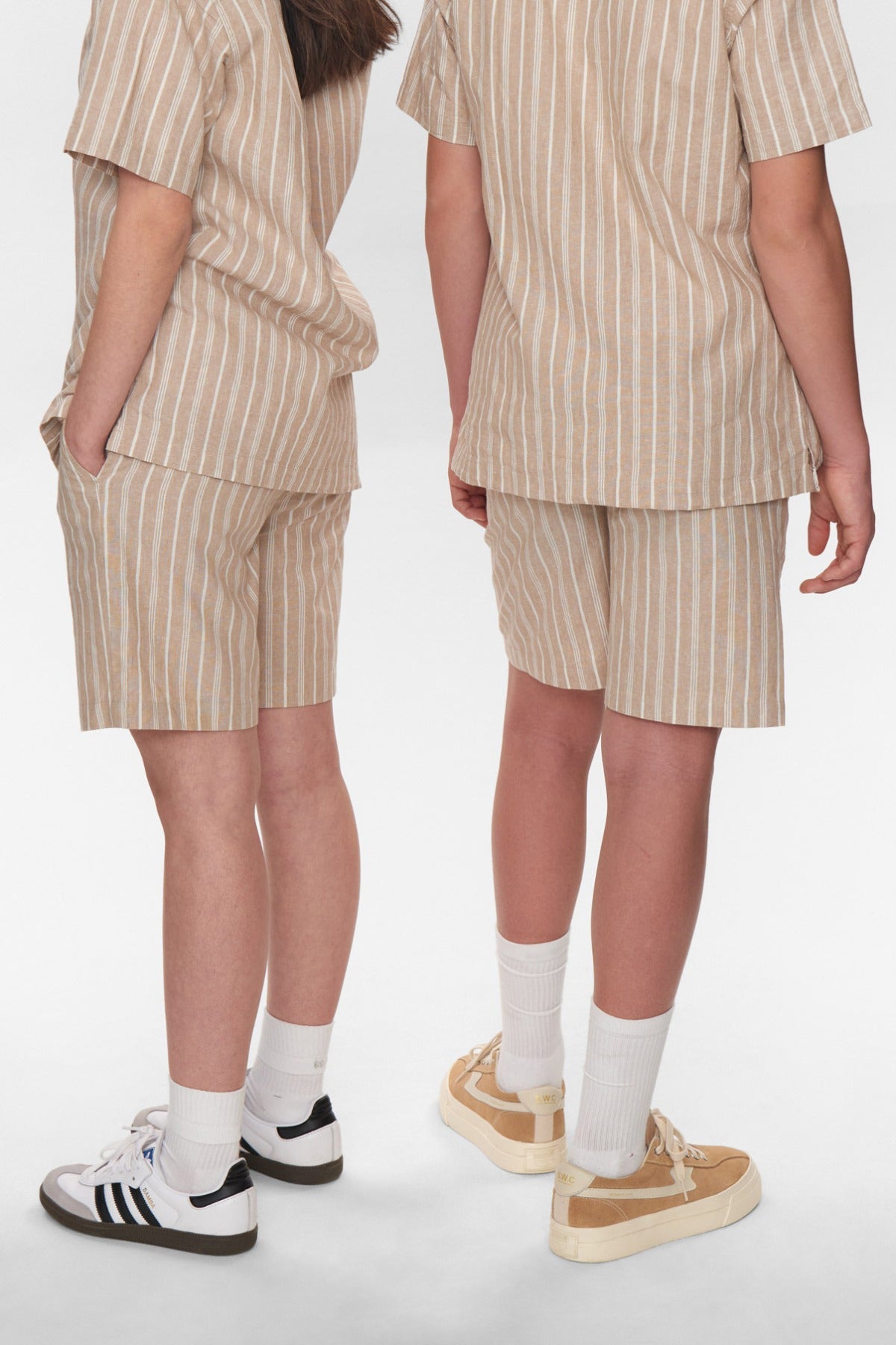 Mono Hør‑Shorts IZZY aus Leinen und Baumwolle mit Elastikbund