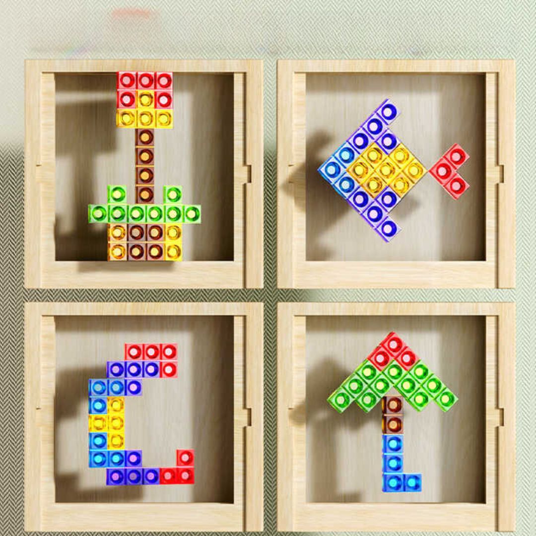 Ecoblock tetris board | nachhaltiges holzpuzzle für kinder & erwachsene