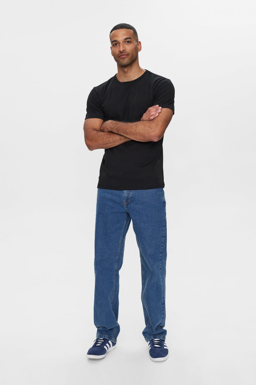Kantt Kurzarm‑T‑Shirt Sam aus Baumwolle mit Rundhalsausschnitt