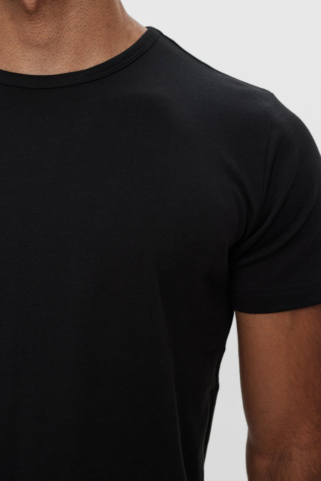 Kantt Kurzarm‑T‑Shirt Sam aus Baumwolle mit Rundhalsausschnitt