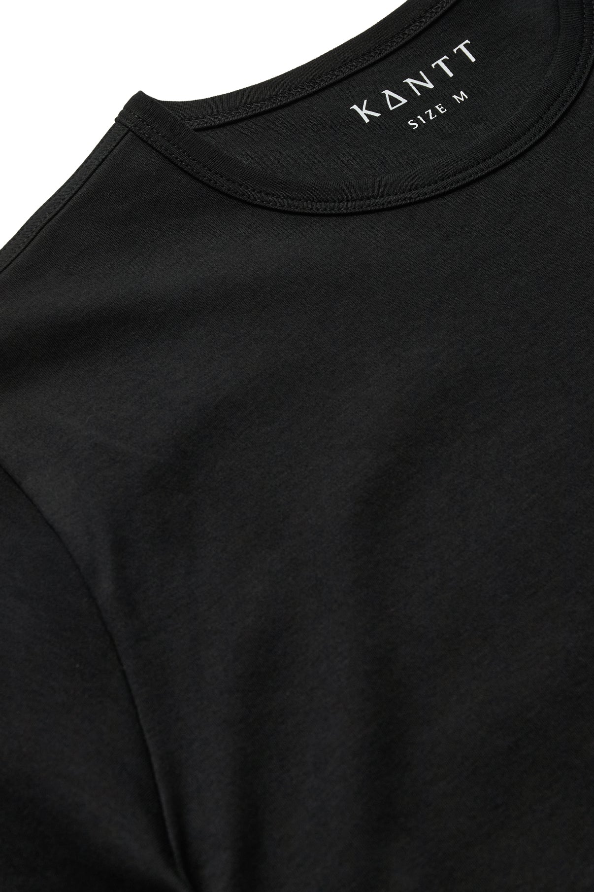 Kantt Kurzarm‑T‑Shirt Sam aus Baumwolle mit Rundhalsausschnitt