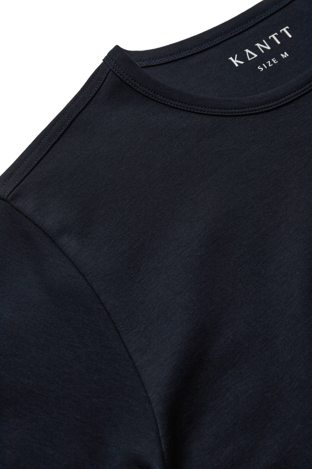 Kantt Kurzarm‑T‑Shirt Sam aus Baumwolle mit Rundhalsausschnitt