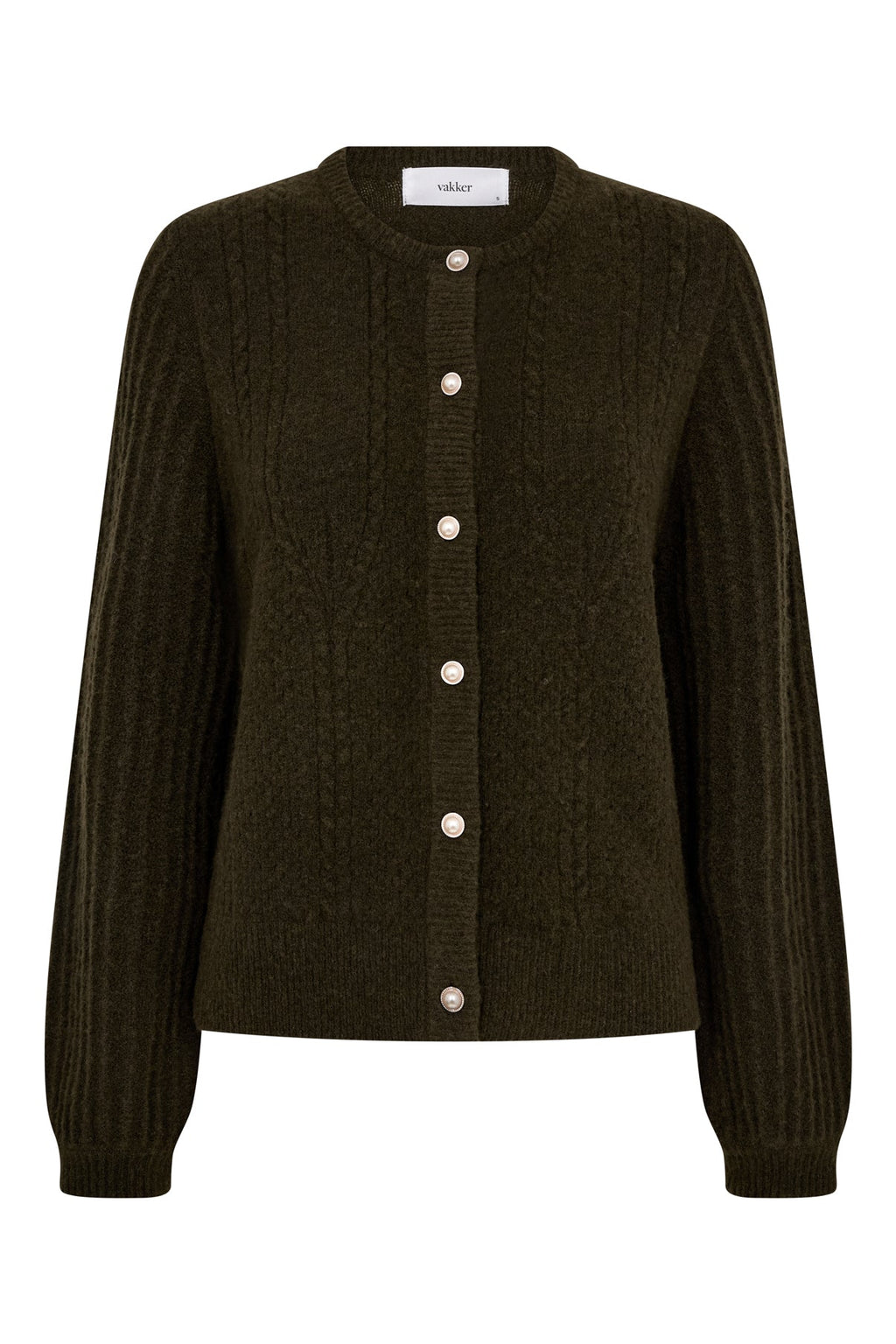 Vakker Fina Strick‑Cardigan mit Knöpfen aus Mischgewebe