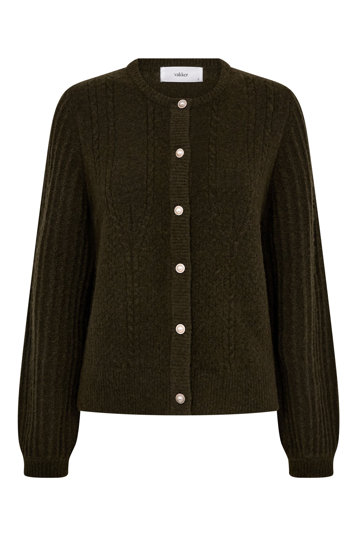 Vakker Fina Strick‑Cardigan mit Knöpfen aus Mischgewebe