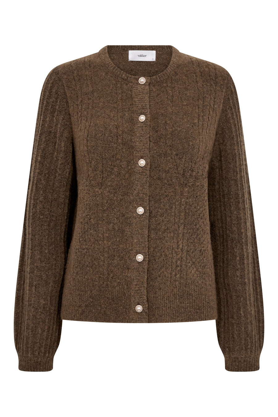 Vakker Fina Strick‑Cardigan mit Knöpfen aus Mischgewebe