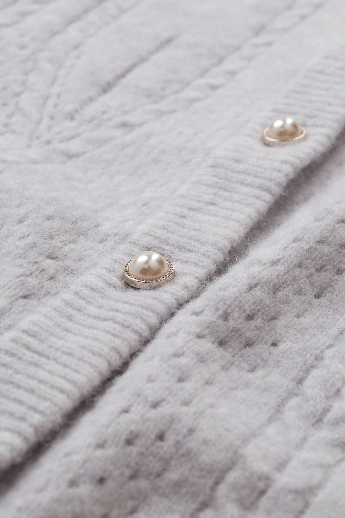 Vakker Fina Strick‑Cardigan mit Knöpfen aus Mischgewebe