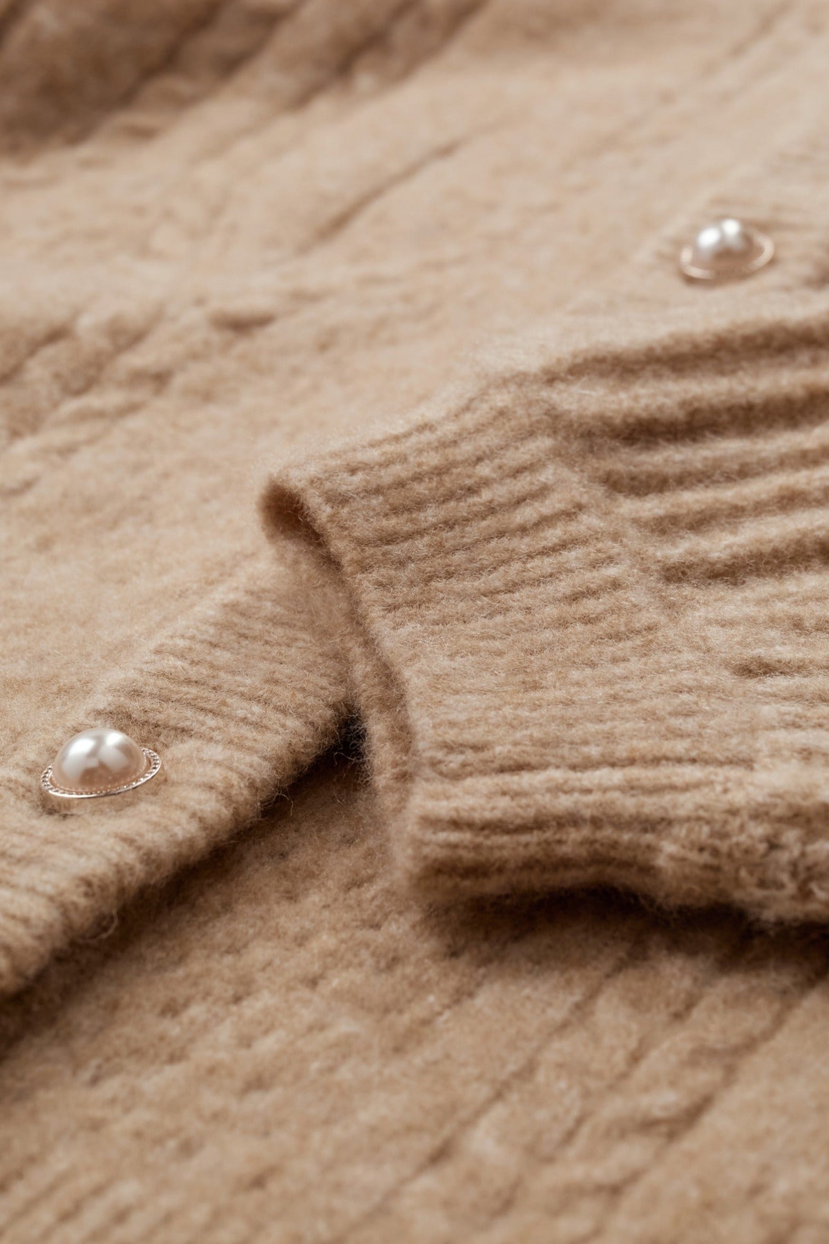 Vakker Fina Strick‑Cardigan mit Knöpfen aus Mischgewebe