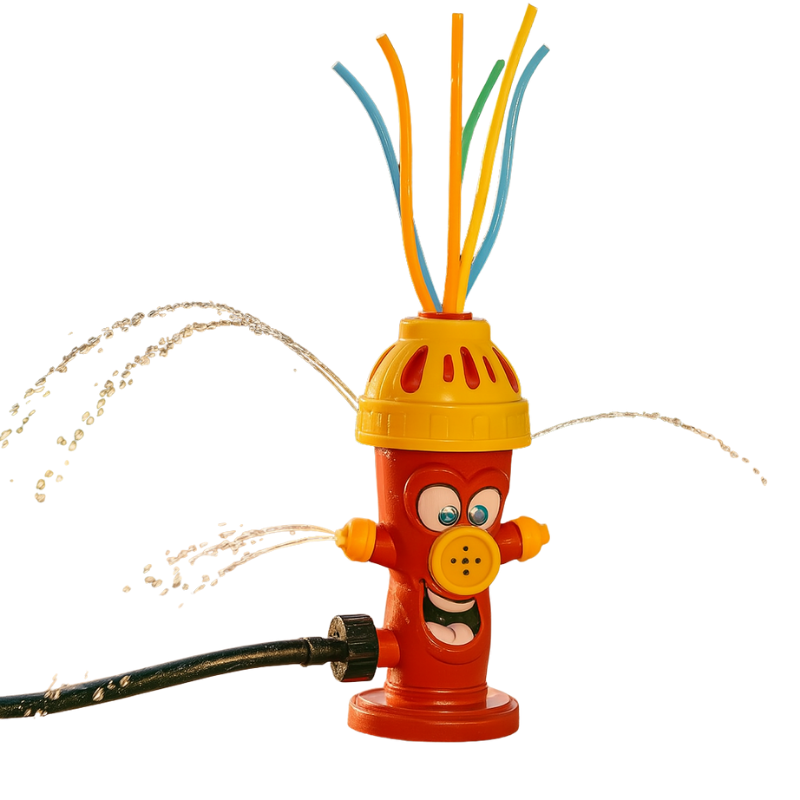 Hydranten-Sprinkler für Kinder – Garten-Wasserspielzeug mit drehendem Sprühkopf