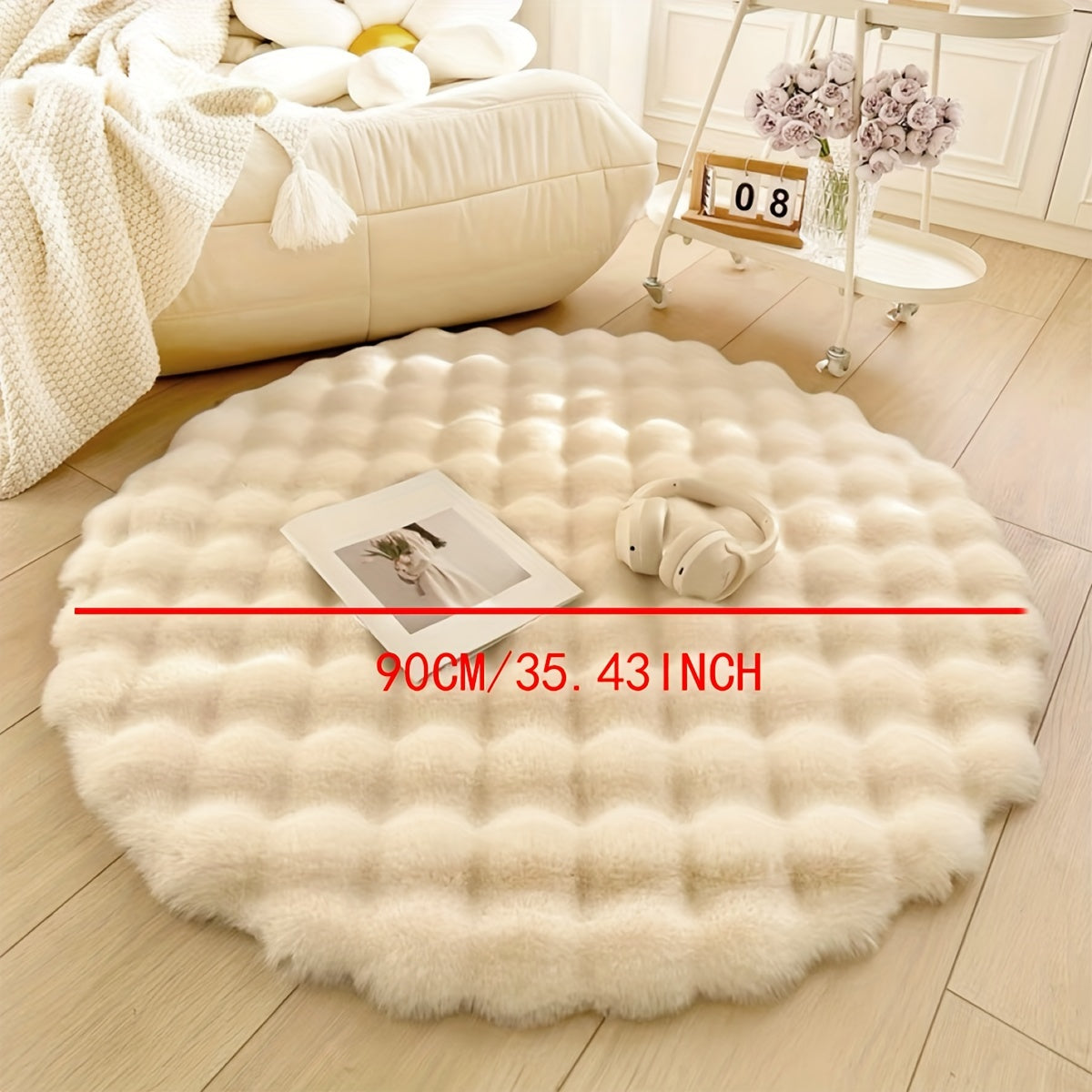 Eleganter Rundteppich Für Stilvolle Räume | Modernes Design & Gemütlichkeit