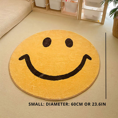 Smiley Gesicht Teppich | Verspieltes Design Für Wohn- Und Schlafzimmer
