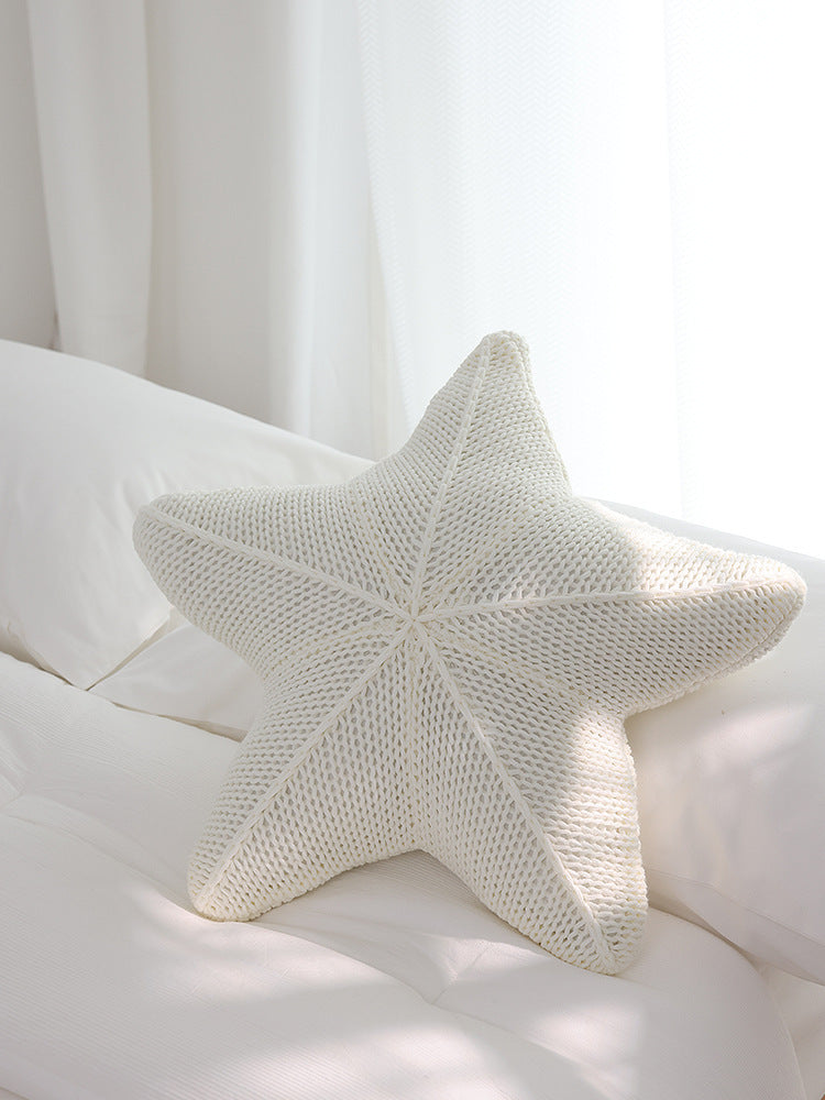 Stern | handgestricktes kissen