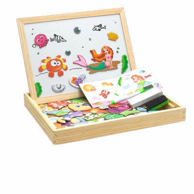 Artmagnet board | magnetische & klassische tafel aus holz für kinder – kreativität und lernspaß überall