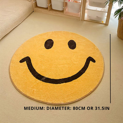 Smiley Gesicht Teppich | Verspieltes Design Für Wohn- Und Schlafzimmer