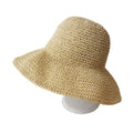 Damen Sommerhut aus Gewebe | Weicher Flacher Hut mit Lässigem Schirm | Frühling und Sommer | Schmid