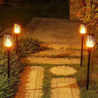 Solar LED Gartenfackel – IP65, Automatisch Ein/Aus, Außenbeleuchtung
