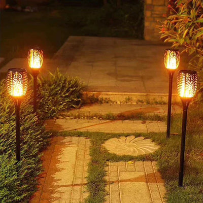 Solar LED Gartenfackel – IP65, Automatisch Ein/Aus, Außenbeleuchtung