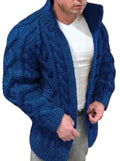 Herren Strickcardigan mit Stehkragen | Langarm Cardigan in Regulärer Passform für Alltag und Smart Casual | Schmid