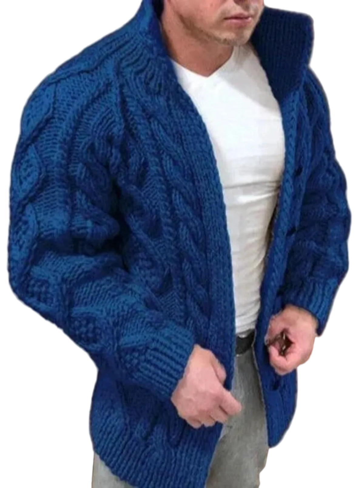 Herren Strickcardigan mit Stehkragen | Langarm Cardigan in Regulärer Passform für Alltag und Smart Casual | Schmid