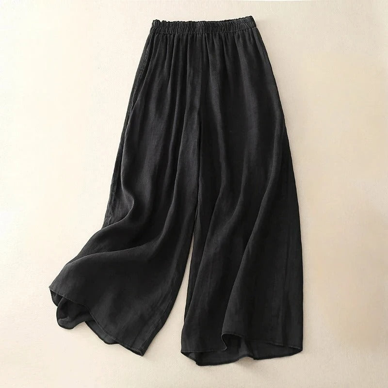 Nicole Leinenhose – Damen Leichte Hose mit Gerade-Bein-Schnitt