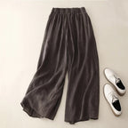 Nicole Leinenhose – Damen Leichte Hose mit Gerade-Bein-Schnitt