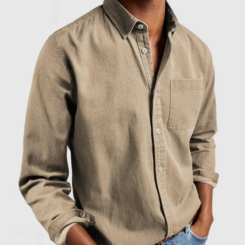 Alexander Denim‑Hemd – Herren Langarm‑Jeanshemd
