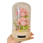 PetalTunes Rosen-Spieluhr – Bauklotz-Musikbox mit mechanischem Antrieb