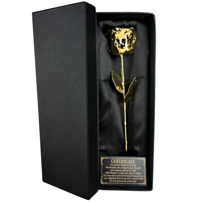 GoldBloom | Ewige Echte Rose Mit Edler Goldbeschichtung