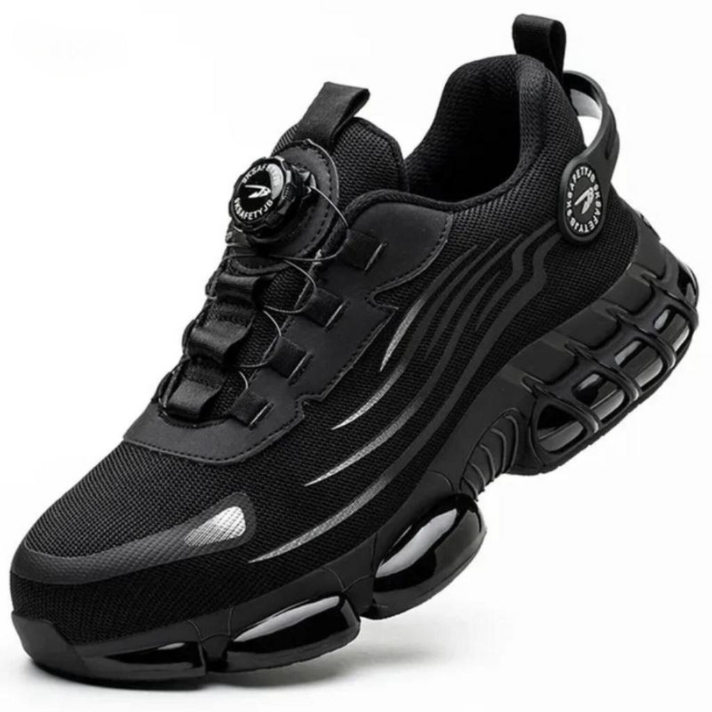 Sicherheits-Arbeitsschuhe | Verstärkter Zehenbereich & Profilierte Sohle | Gepolsterte Schuhe für Industrie, Bau & Außeneinsatz | Schmid