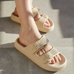 Livia - Schuhe mit Weicher Sohle – Leichte Slide-Sandalen