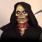 Totenkopf Vollgesichtsmaske | Halloween Kostümmaske mit Bluteffekt | Schädel Design für Halloween, Cosplay & Themenpartys | Schmid