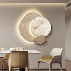LunaWood Accent Wanduhr – Holz-Wanduhr Mit Weicher LED-Beleuchtung