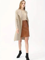 Damen Mantel – Mittellanger Warmer Mantel Für Herbst Und Winter