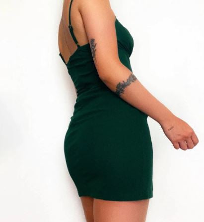 Damen Maxikleid aus Polyester | Ärmelloses Maxikleid | Doppelte Frontschlitze und Verstellbare Träger für Sommer und Festliche Anlässe | Schmid