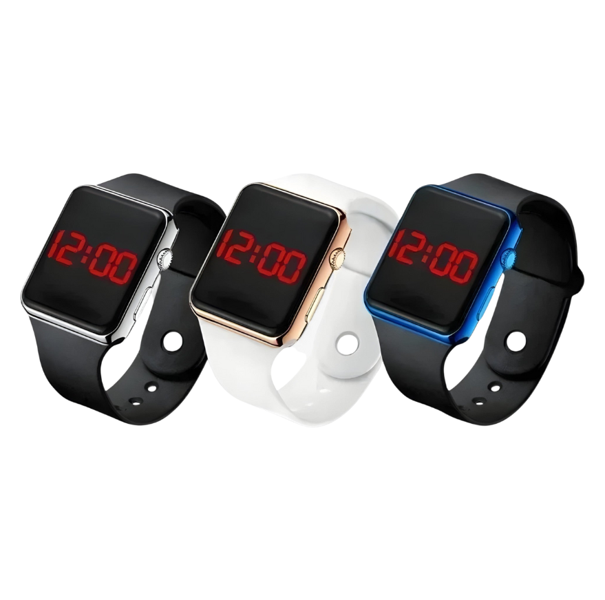 Leo – Unisex Quarzuhr mit Silikonarmband