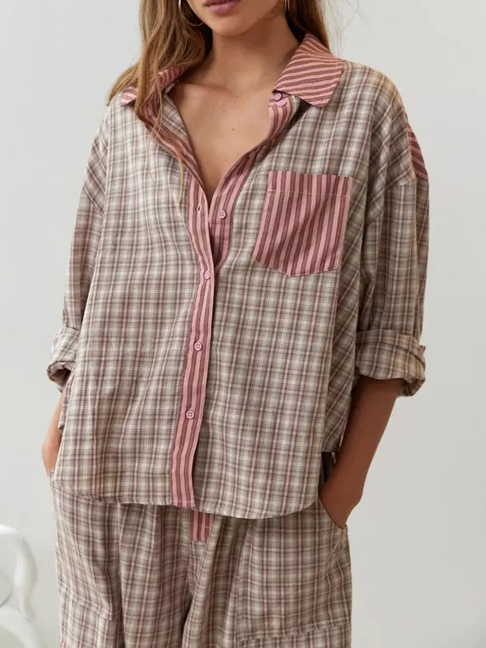 Viktoria Luxus 2‑Teiliges Pyjama‑Set | Weiche Baumwoll‑Komfort‑Schlafmode
