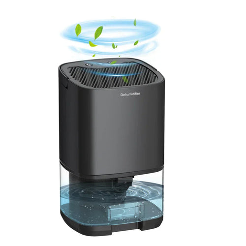 2-in-1 Luftentfeuchter | Kompakter Luftentfeuchter mit Luftfiltration | Leiser Betrieb für Zuhause und Büro | Schmid